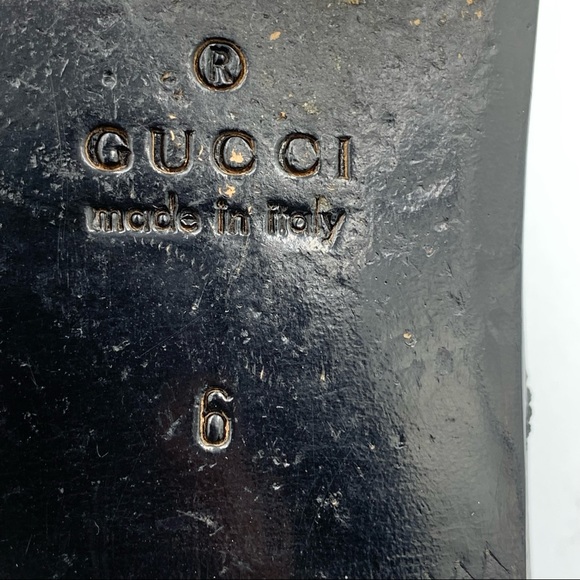 Gucci Pebbled Leather Black Oxfords Gucci 6 (US6.5) - Picture 13 of 15